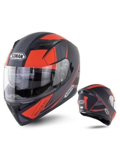 Full Face Motorcycle Helmet XXL Red