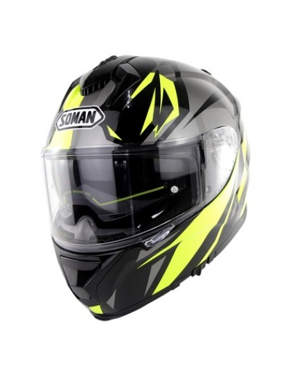 Motorcycle Racing Helmet With Double Lenses