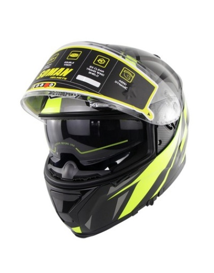 Motorcycle Racing Helmet With Double Lenses